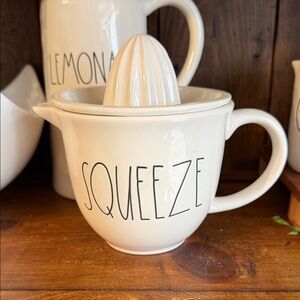 Rae Dunn Cream Squeeze Juicer